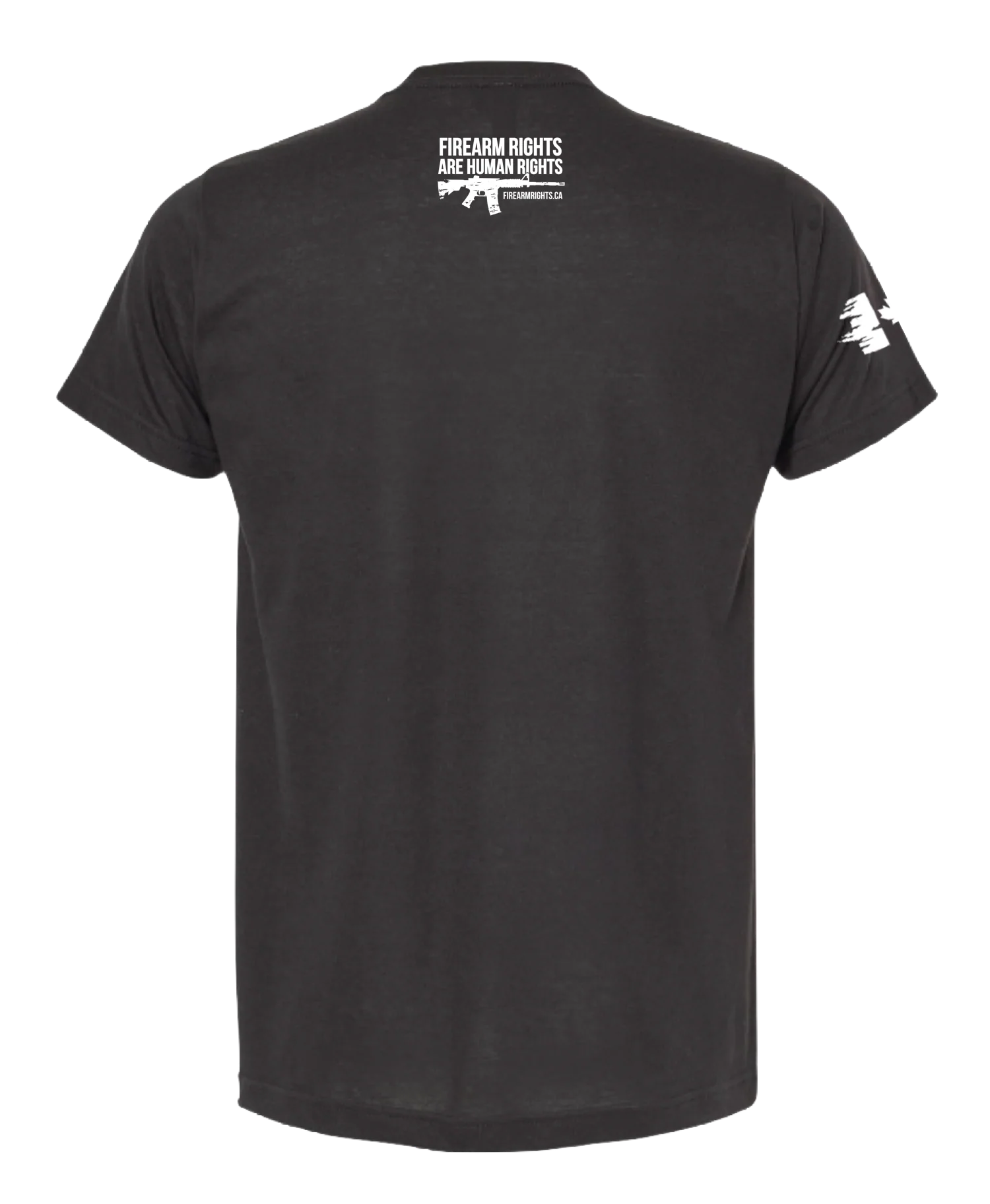 Bold CCFR Logo T-Shirt - White on Black - Image 2
