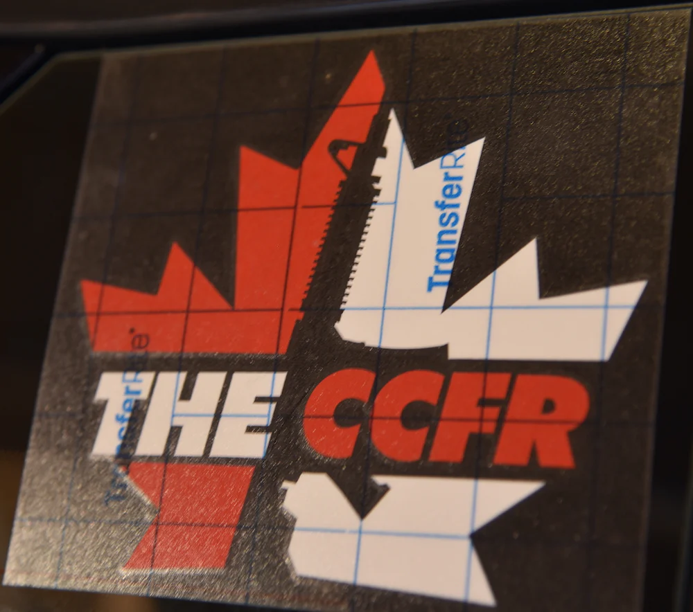 Bold CCFR Logo Transfer Sticker - Image 5