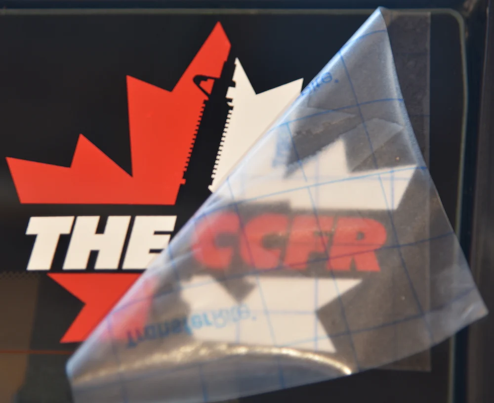 Bold CCFR Logo Transfer Sticker - Image 6