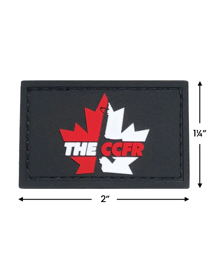 CCFR Logo 2" x 1¼" PVC Patch