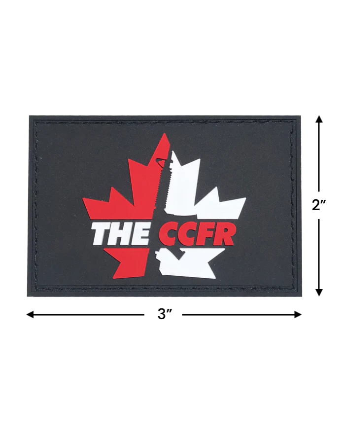 CCFR Logo 3" x 2" PVC Patch