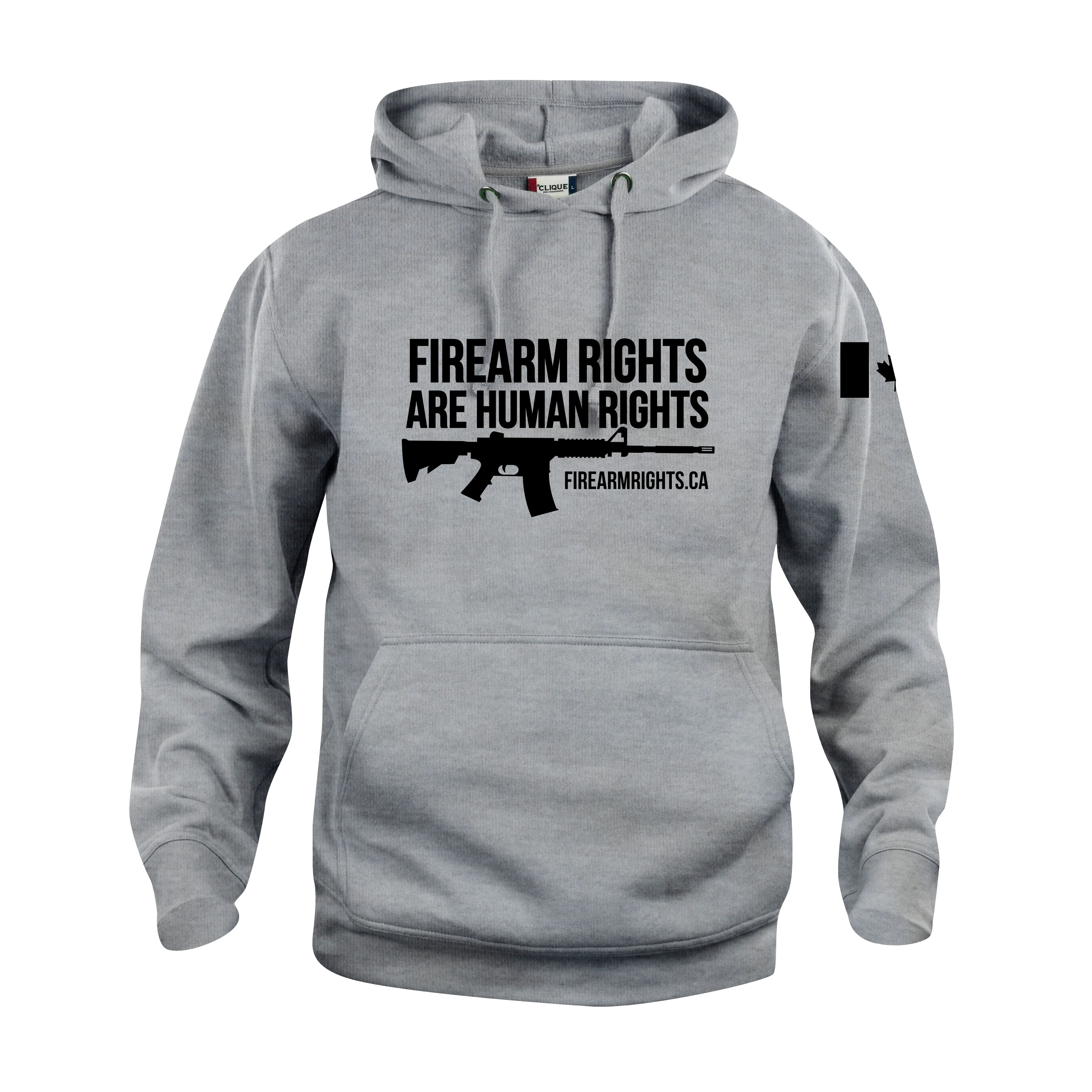 Grey CCFR Human Rights Hoodie 2.0
