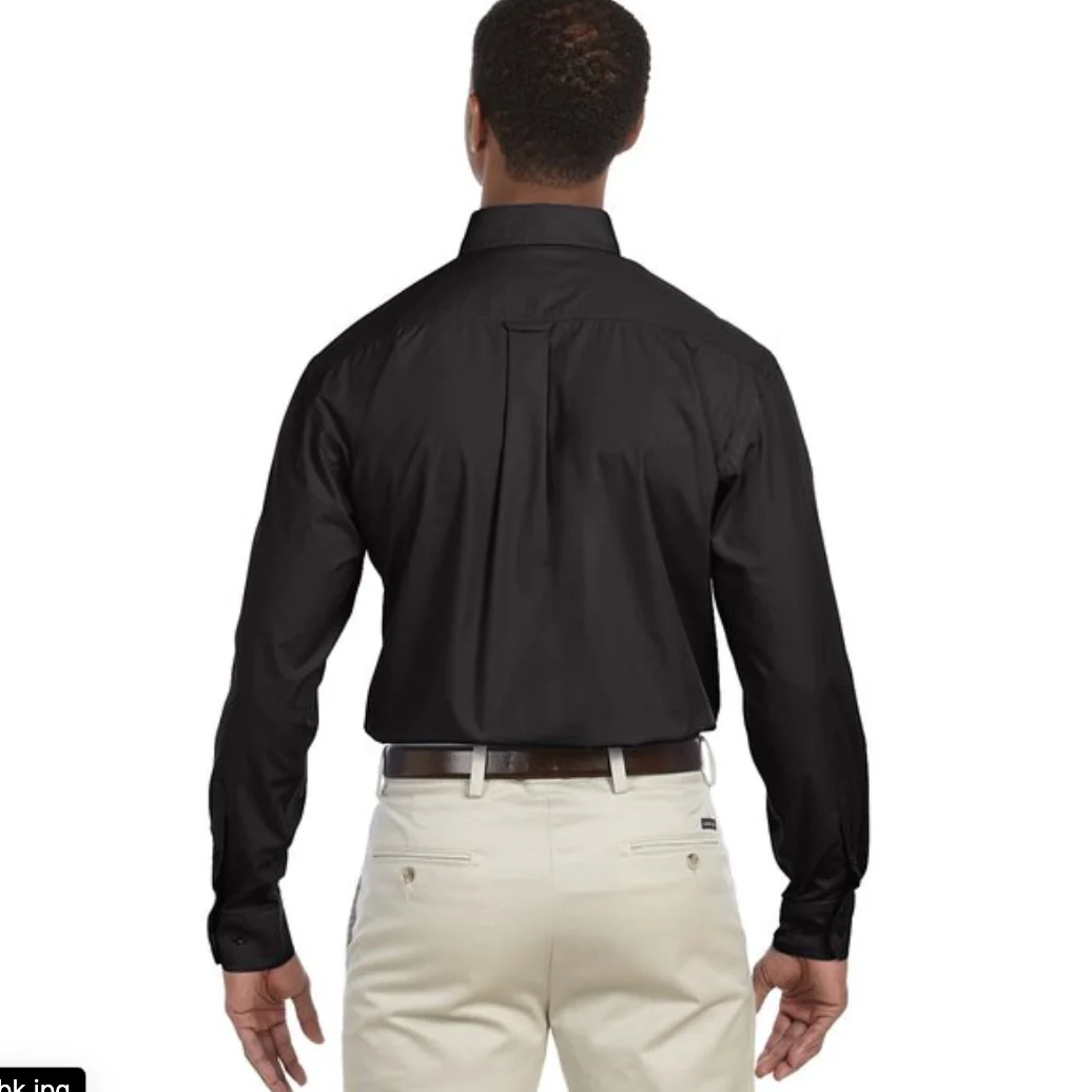 Harriton Men's 3.1 oz. Essential Poplin - Image 3