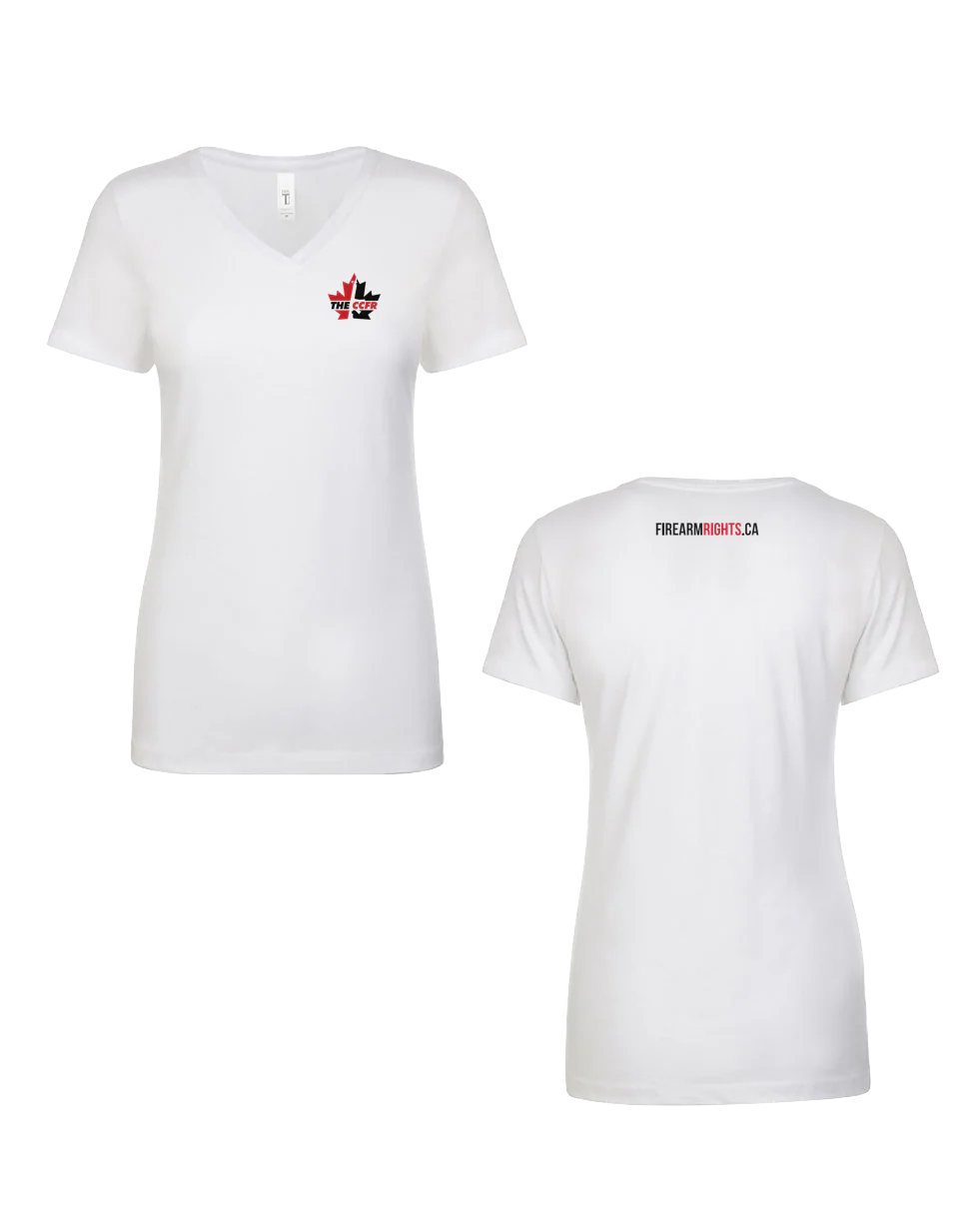 Ladies Bold Logo CCFR Tee - White