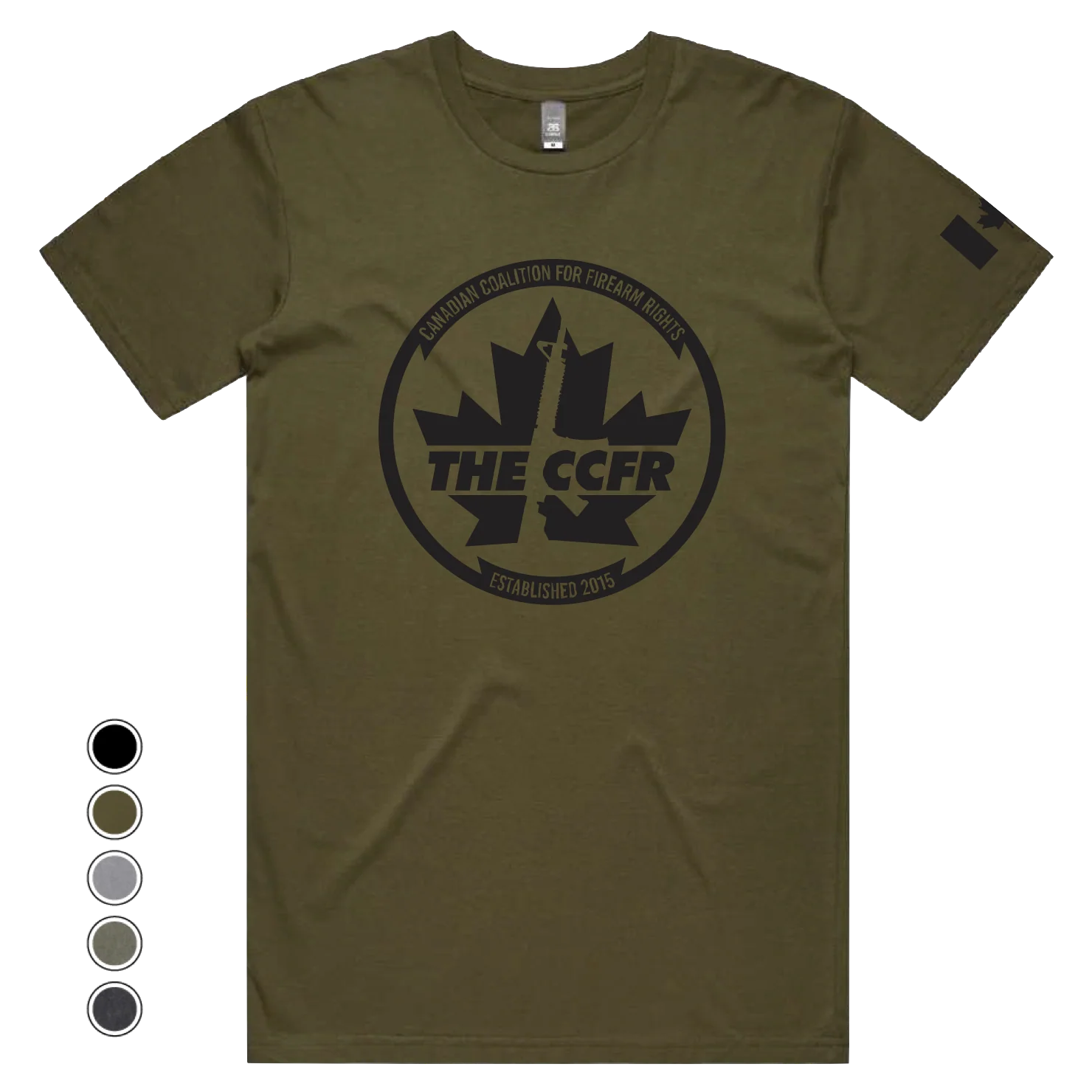 Mens Bordered Logo Tees