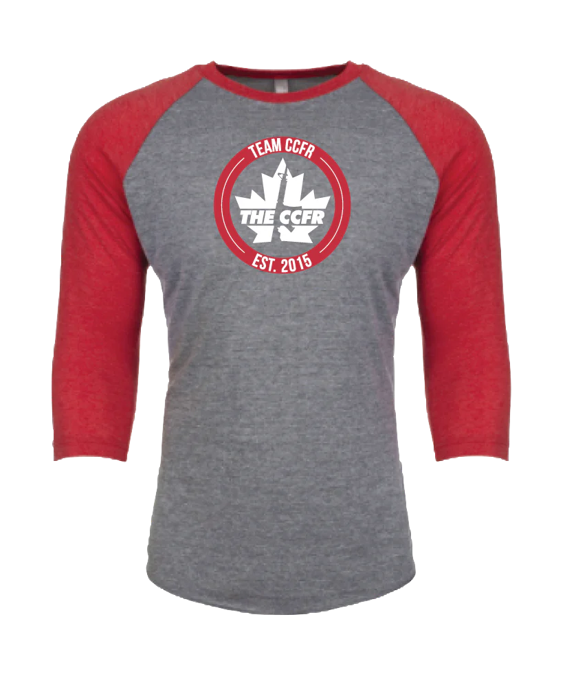 Red/Grey Unisex Raglan Tee