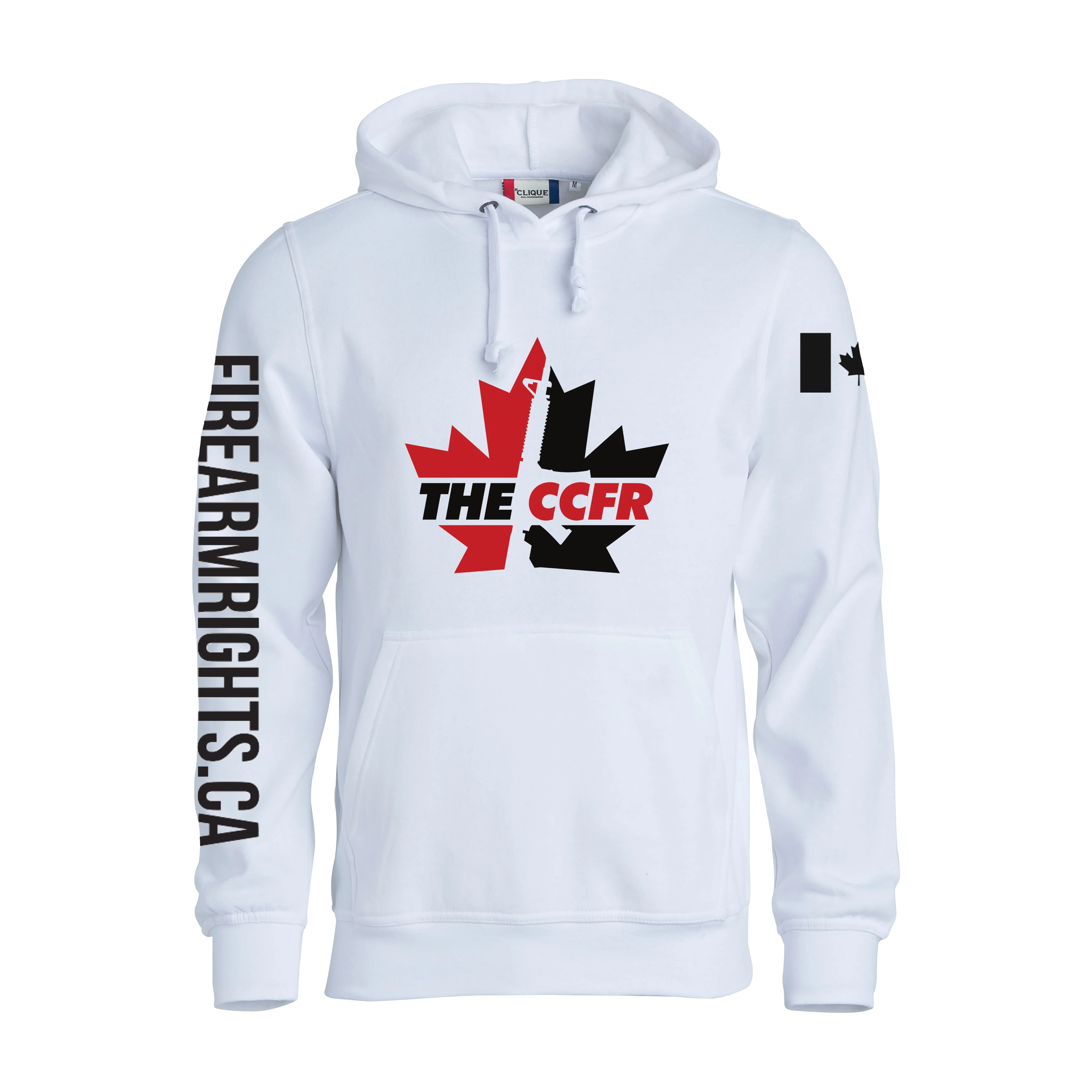 White Bold CCFR Colour Logo Hoodie - Image 2